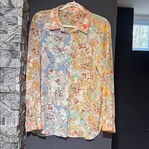 Rose & Olive Vibrant Floral Top